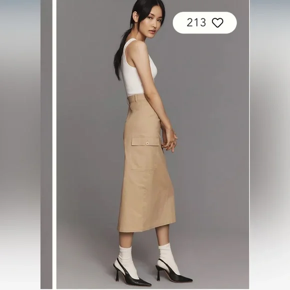 Mare Mare Sleeveless Twofer Cargo Midi Dress NWT - Picture 4 of 5